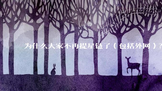 为什么大家不再提星链了（包括外网）？