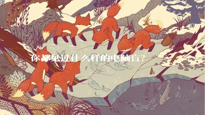 你都见过什么样的电脑盲？