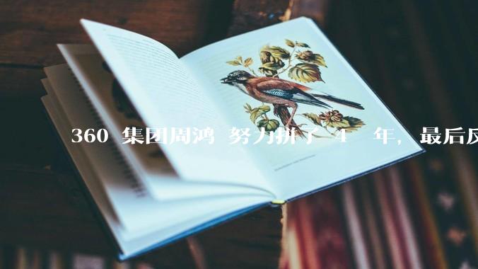 360 集团周鸿袆努力拼了 4  年，最后反而跌了近 4000 亿，其原因是什么？