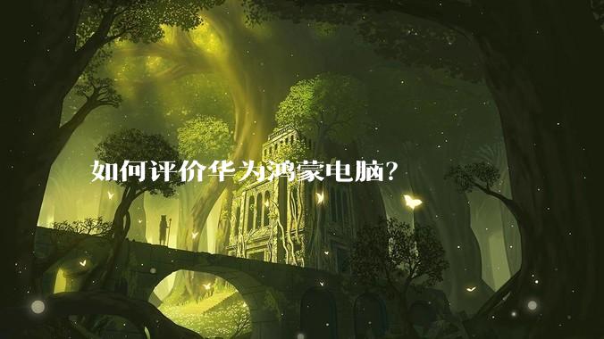 如何评价华为鸿蒙电脑？